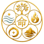 Ming Elements five-element emblem icon inspired by BaZi symbolism