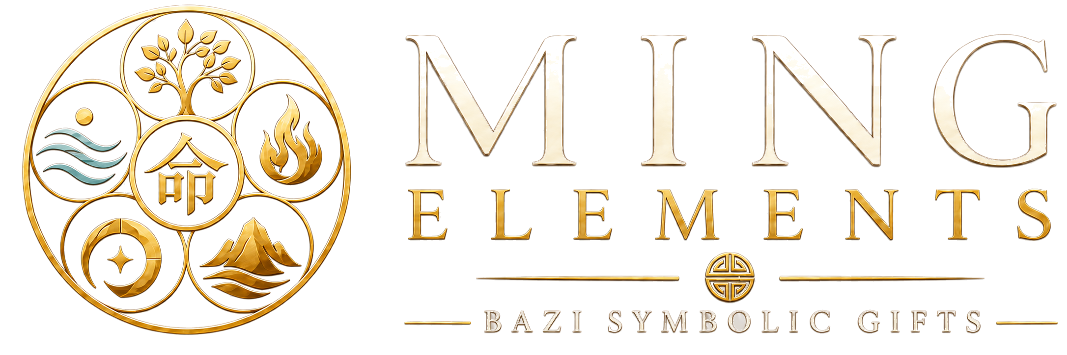 Ming Elements logo - BaZi-inspired five-element symbolic gifts brand